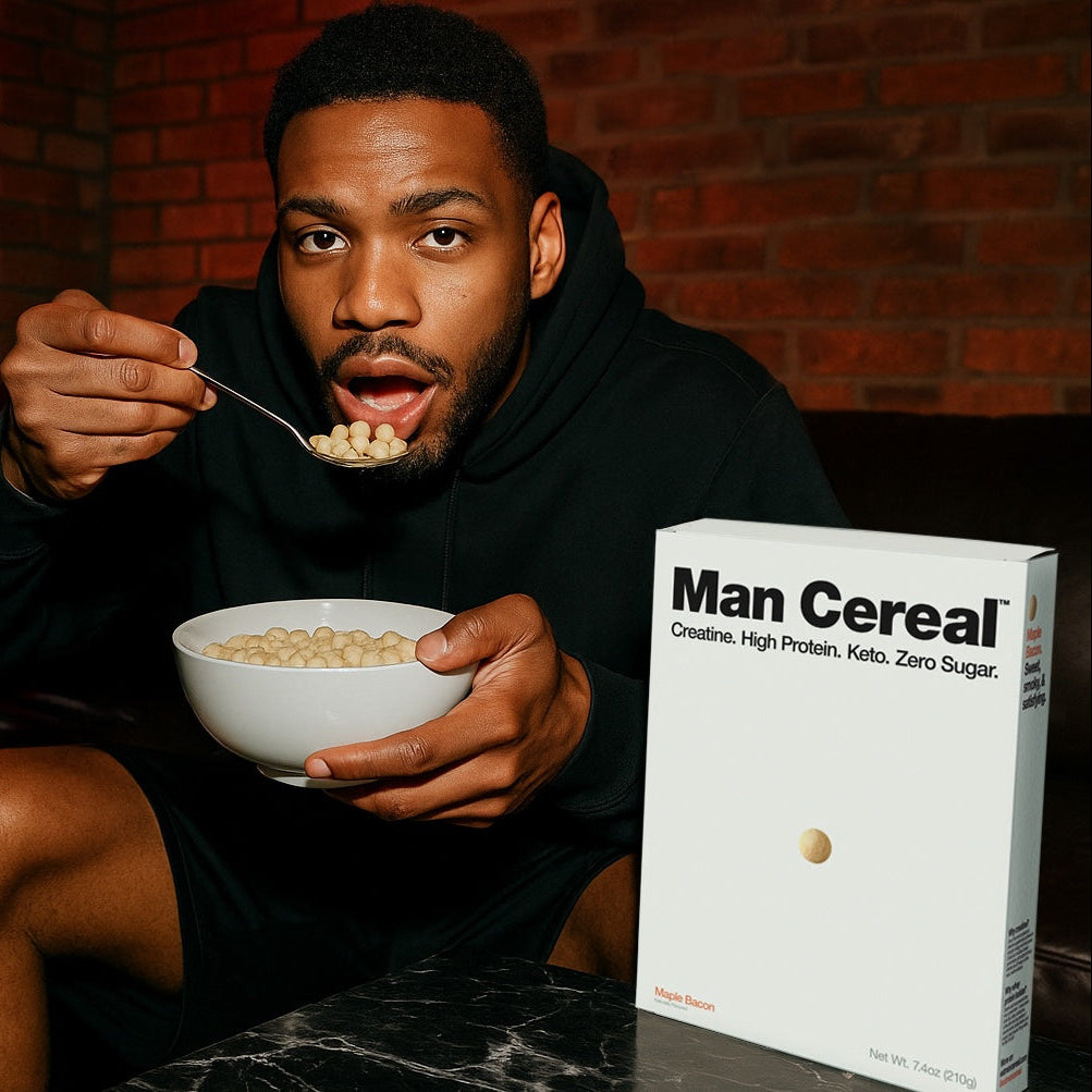 Person about to eat cereal