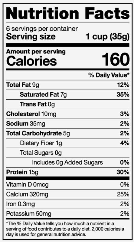 Información nutricional
