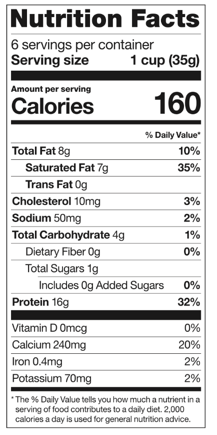 Información nutricional